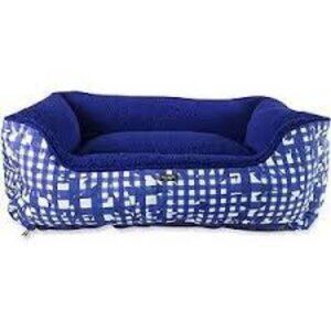 NWT Kate Spade Blue Gingham Dog Bed
